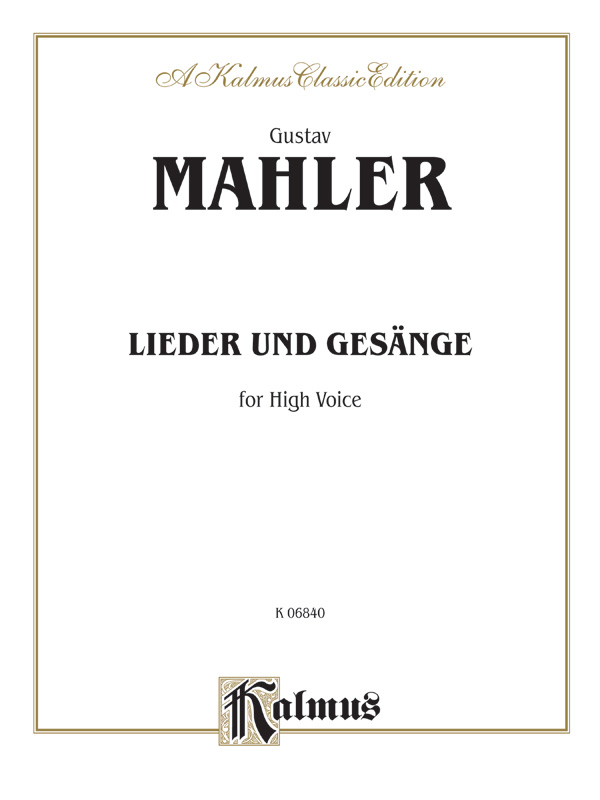 Gustav Mahler :  : Solo : Songbook : 029156987232  : 00-K06840