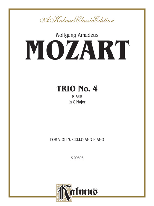 Trio No. 4 in C Major, K. 548