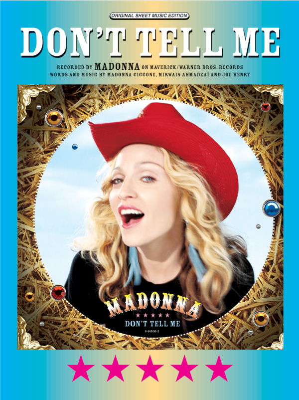 Don't Tell Me Alfred Music Madonna Don't Tell Me Alfred Music Madonna