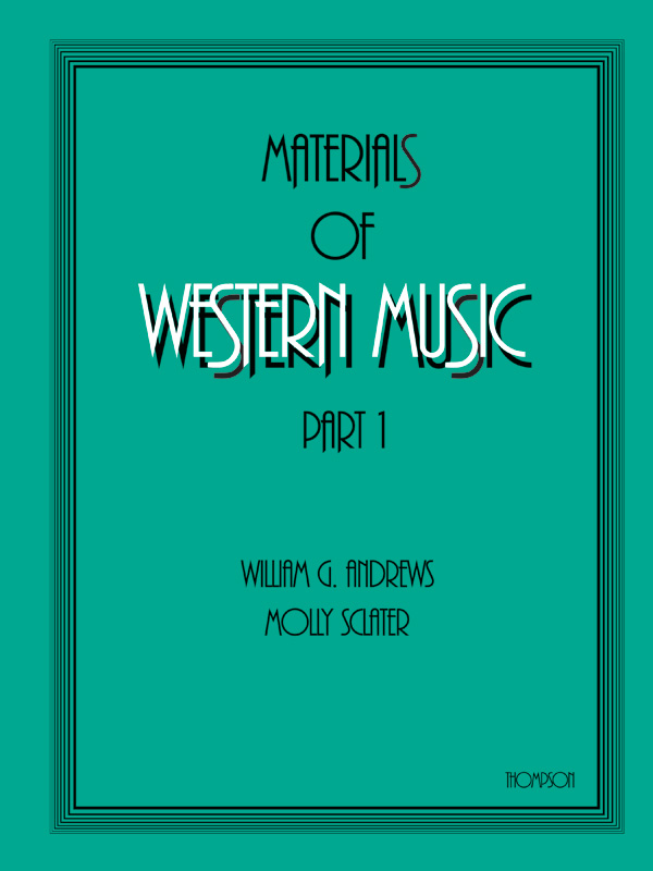 Materials of Western Music, Part 1