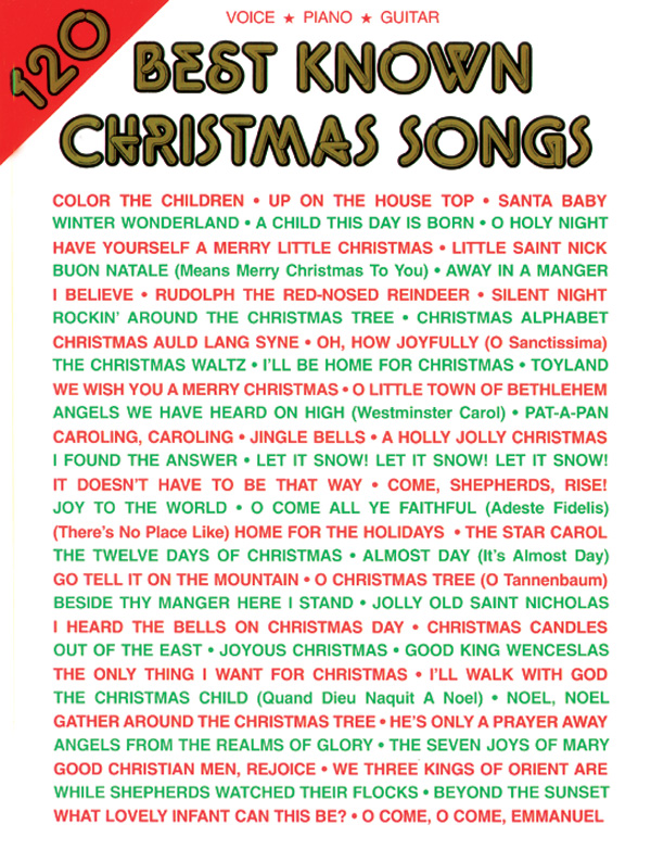 120 Best Known Christmas Songs Piano Vocal Guitar Book Sheet Music 120-best-known-christmas-songs-piano-vocal-guitar-book-sheet-music