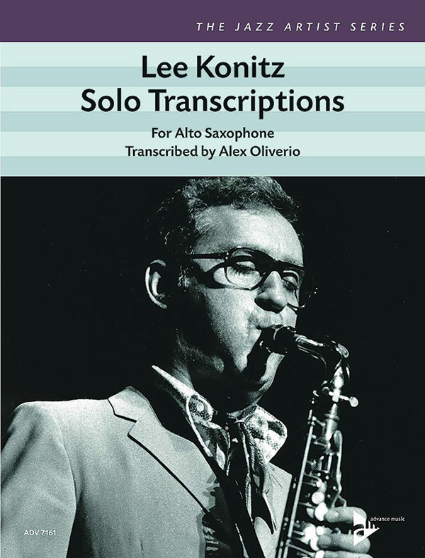 Lee Konitz Solo Transcriptions for Alto Saxophone Alto Sax Book Lee