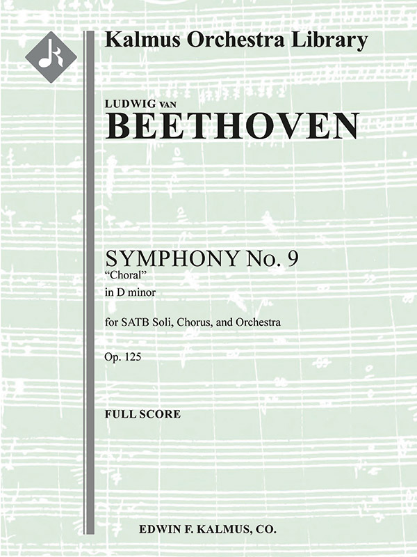 Symphony No. 9 In D Minor, Op. 125 'Choral': Full Orchestra Score ...