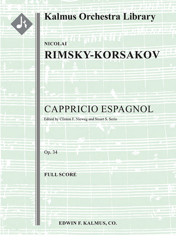 Capriccio Espagnol, Op. 34 Conductor Score Nicolai RimskyKorsakov