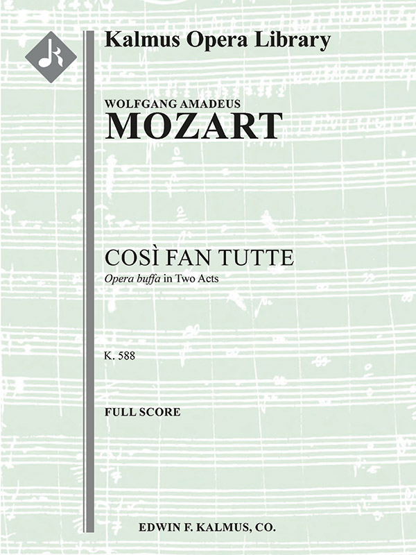 Cosi Fan Tutte K 588 Complete Opera Light Opera Orchestra