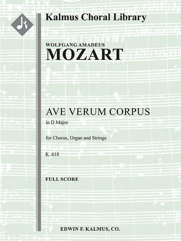 Ave Verum Corpus, K. 618: Cantata/ Oratorio, Orchestra Accompaniment