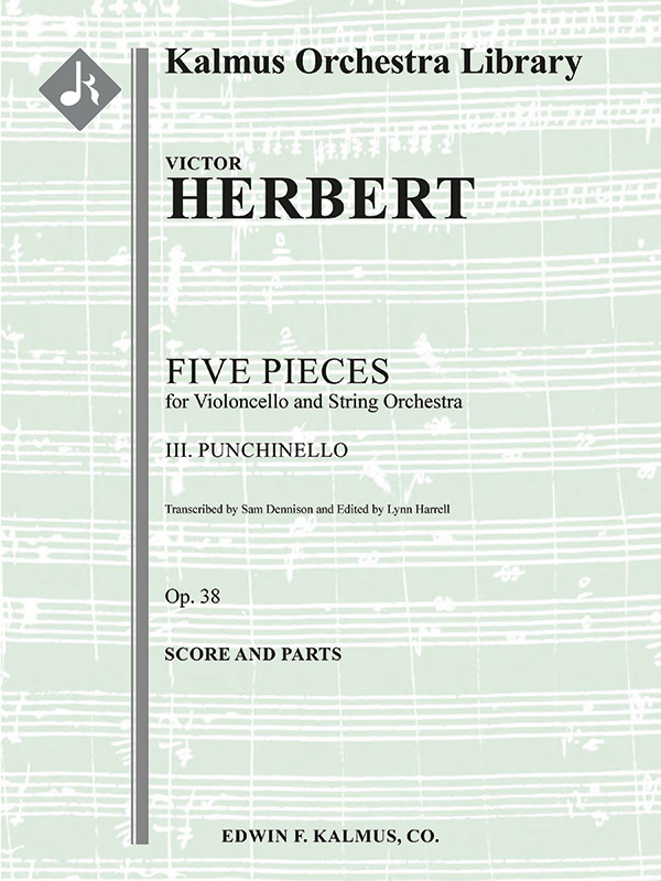 Five Pieces for Cello and Orchestra: III. Punchinello, Op. 38: String ...