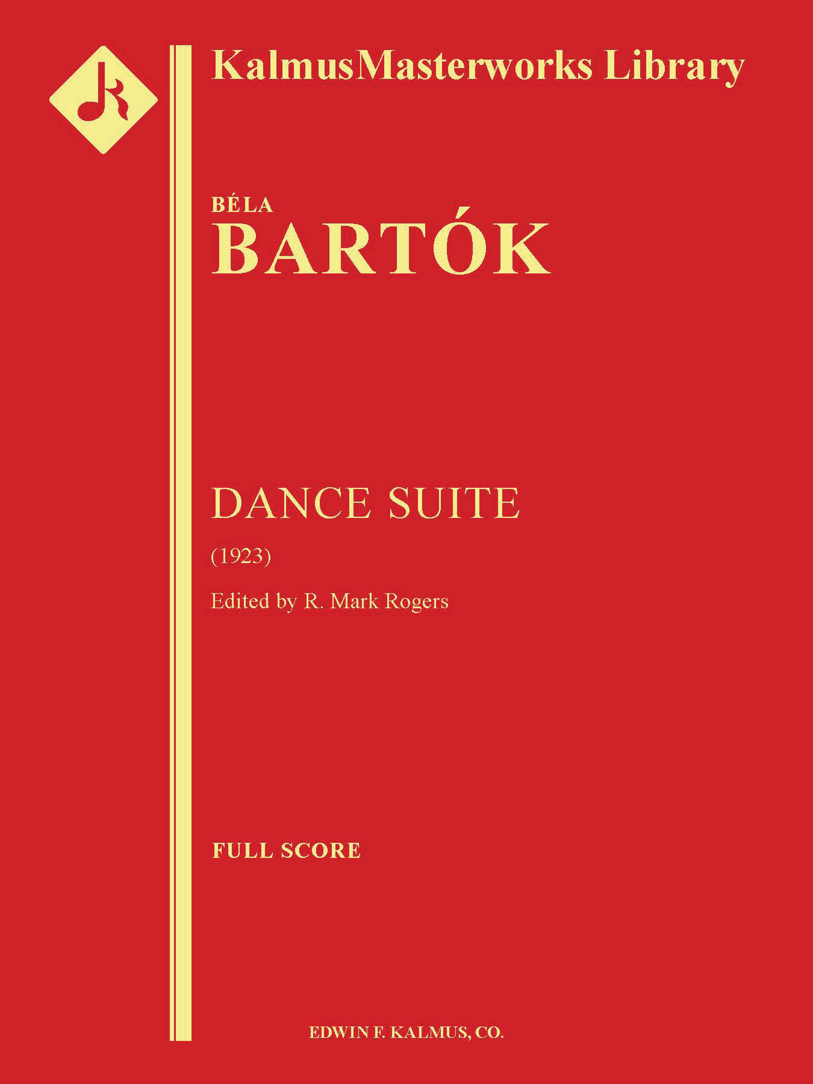 Dance Suite Full Orchestra Conductor Score & Parts Bela Bartok