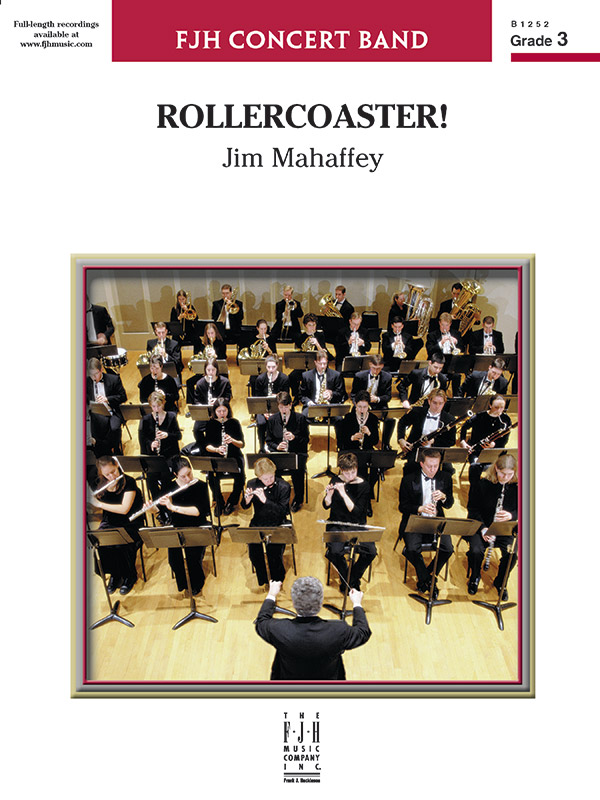 Rollercoaster! Concert Band Conductor Score Jim Mahaffey Sheet Music