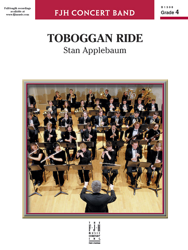 Toboggan Ride Concert Band Conductor Score Stan Applebaum Sheet Music