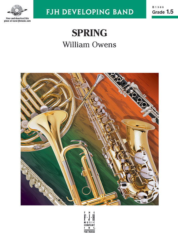Spring Concert Band Conductor Score & Parts William Owens Alfred Music