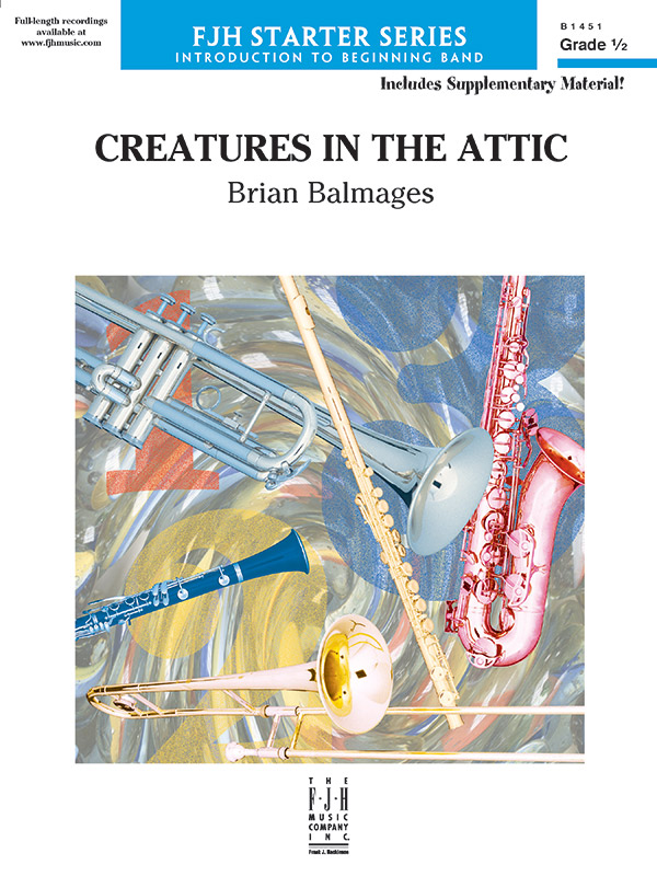 Creatures in the Attic Concert Band Conductor Score Brian Balmages