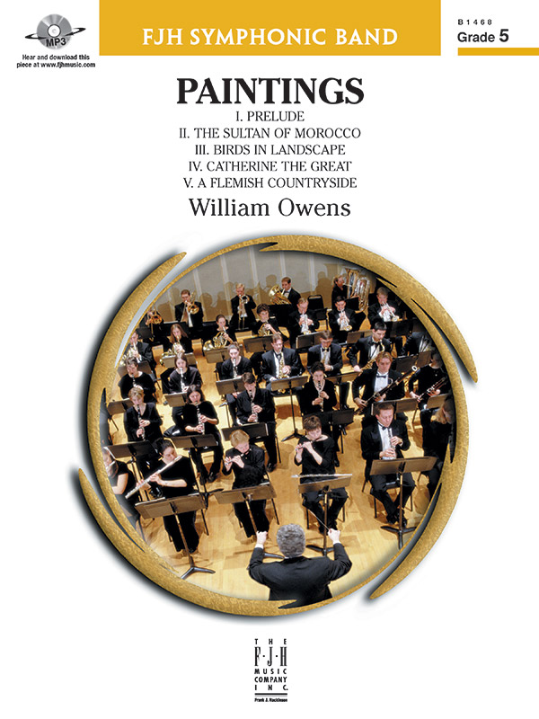 Paintings Concert Band Conductor Score William Owens Sheet Music