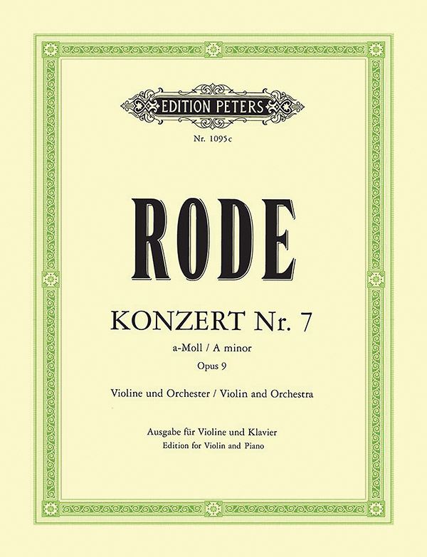 Violin Concerto No. 7 in A minor Op. 9 (Edition for Violin and Piano)