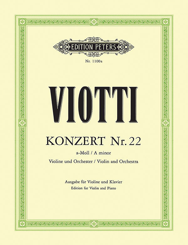 Violin Concerto No. 22 In A Minor (Edition For Violin And Piano ...