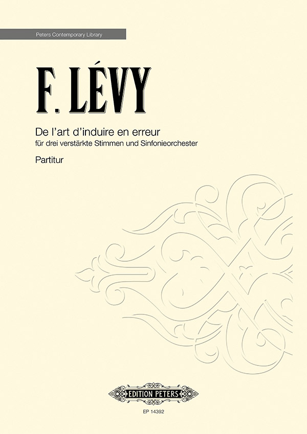 De l'art d'induire en erreur: Full Scores: Fabien Lévy | Sheet Music