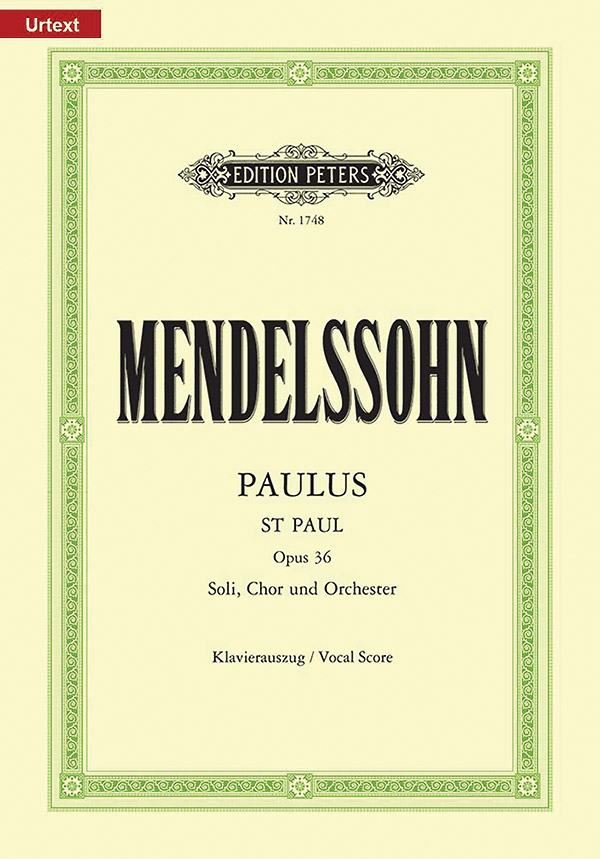 St. Paul (Paulus) Op. 36 (Vocal Score)