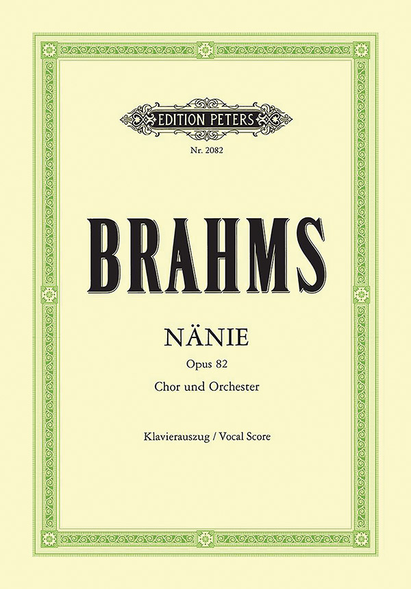 Nänie Op. 82 for Choir and Orchestra (Vocal Score)