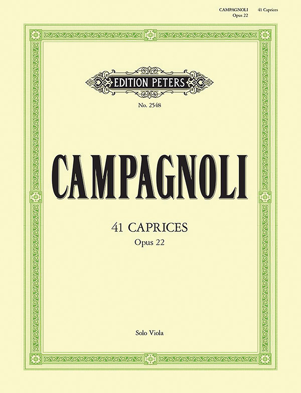 41 Caprices Op. 22 for Viola