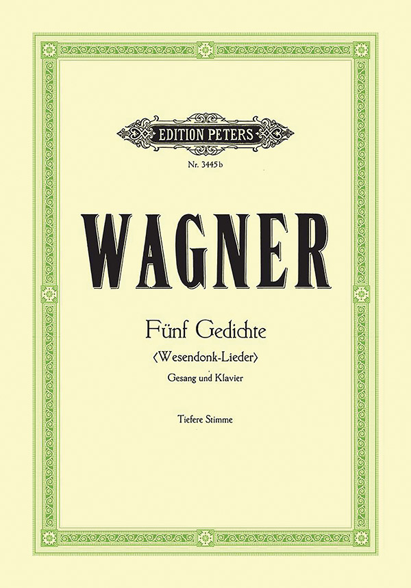 Wesendonck-Lieder: 5 Songs For Female Voice And Piano (Lower Voice ...