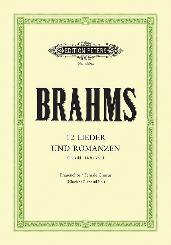 12 Lieder und Romanzen Op. 44 Vol. 1