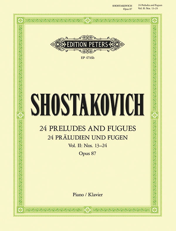 24 Preludes and Fugues Op. 87 for Piano, Vol. 2