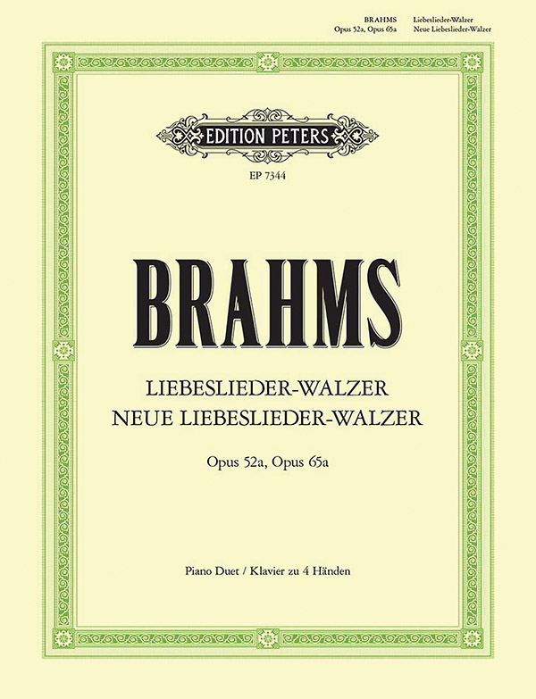 Liebeslieder-Walzer Op. 52a; Neue Liebeslieder-Walzer Op. 65a for Piano Duet