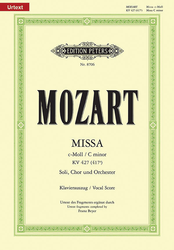 Mass in C minor K427 (Completed by F. Beyer) (Vocal Score)