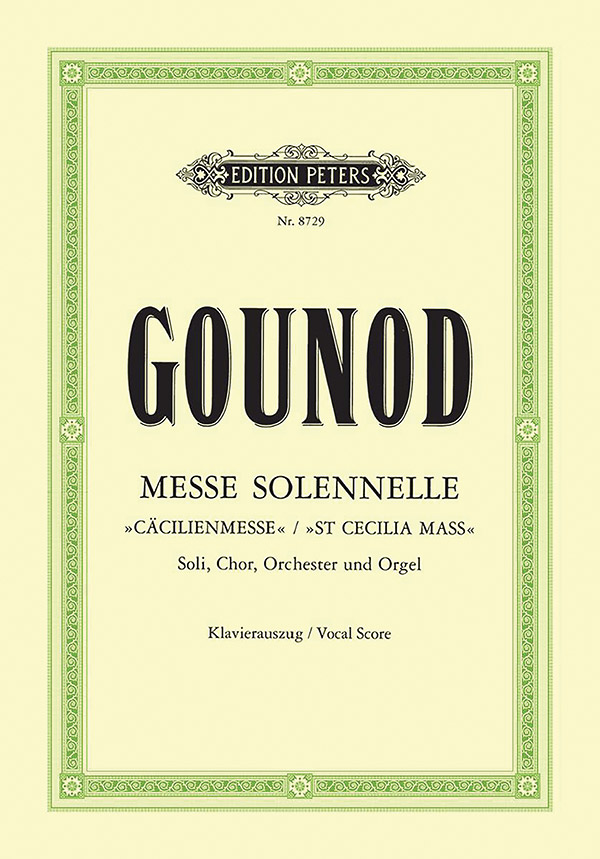 Messe solennelle St Cecilia Mass (Vocal Score)