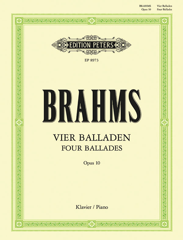 Four Ballades Op. 10 for Piano