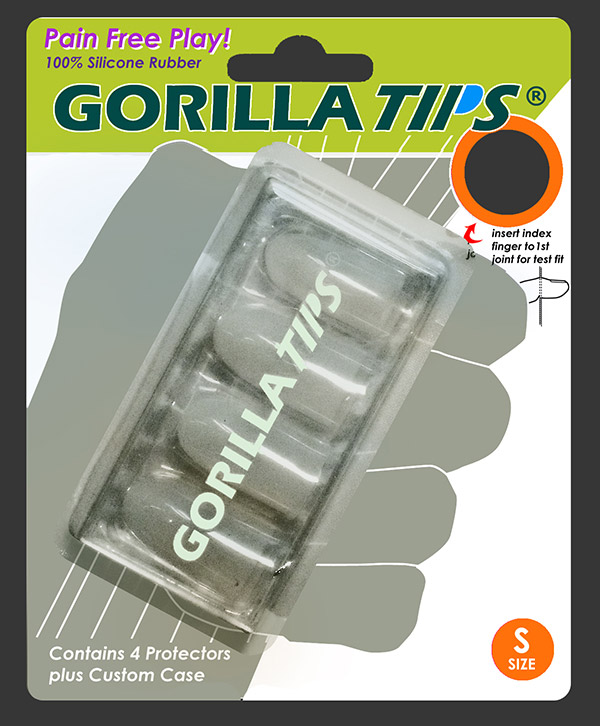 Gorilla Tips Fingertip Protectors Blue Size Extra Small