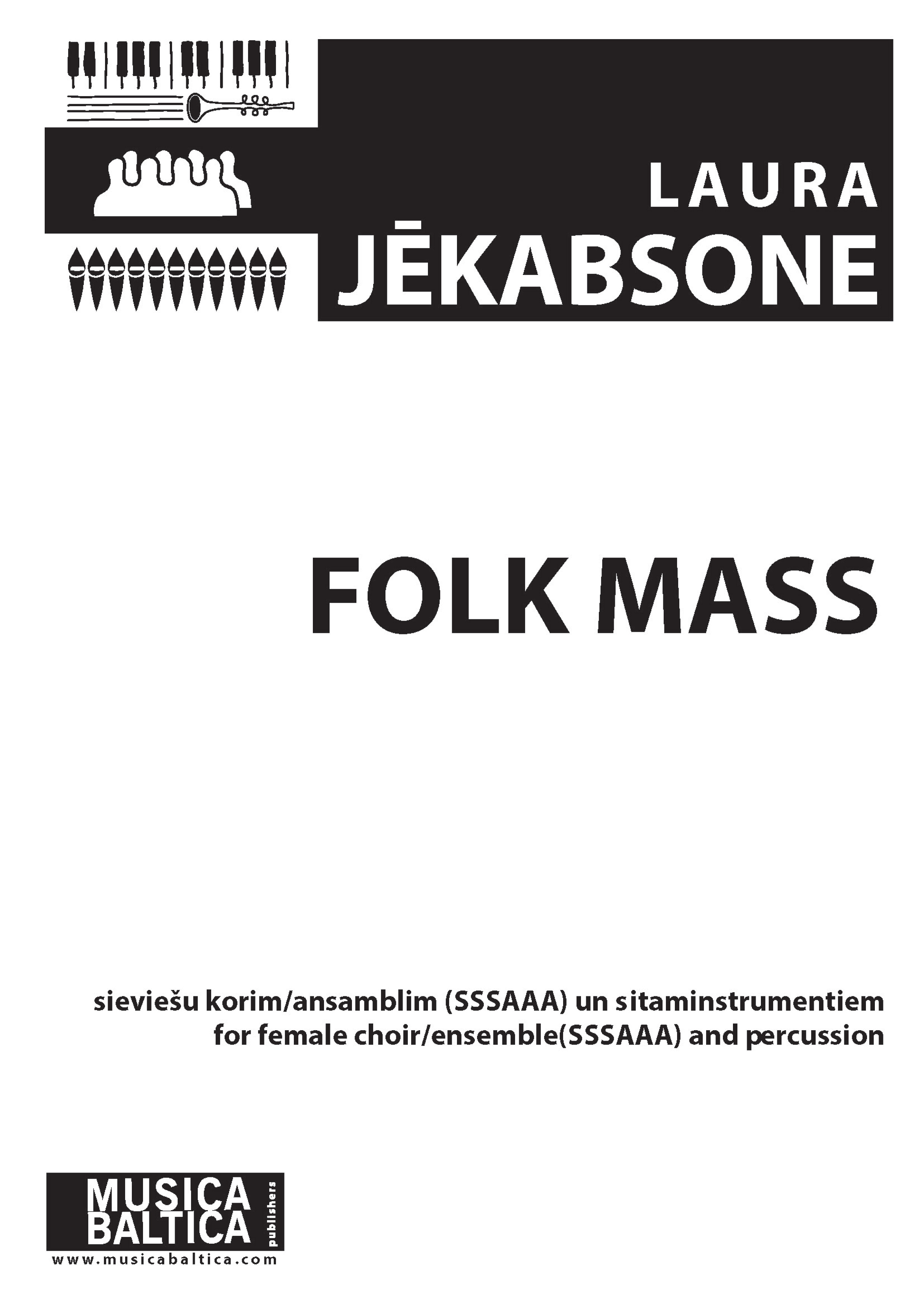 Folk Mass for SSSAAA Choir and Percussion