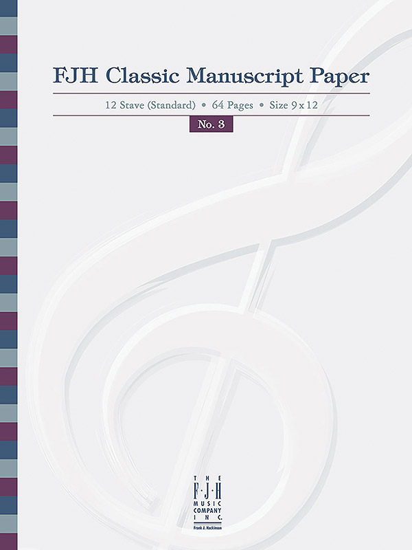 FJH Classic Manuscript Paper No. 3