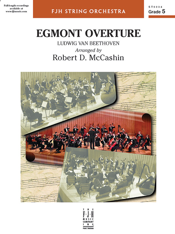 Egmont Overture String Orchestra Conductor Score And Parts Ludwig Van Beethoven Sheet Music 4354