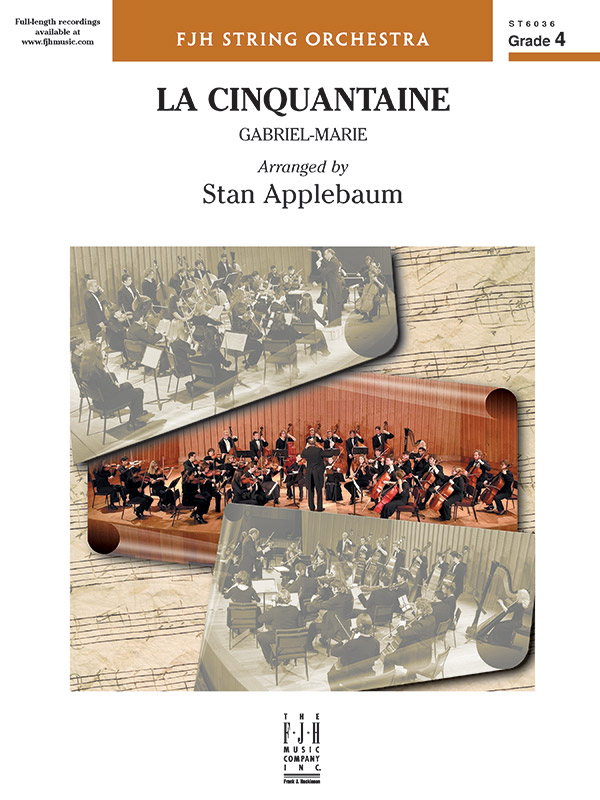 La Cinquantaine: String Orchestra Conductor Score & Parts: Gabriel